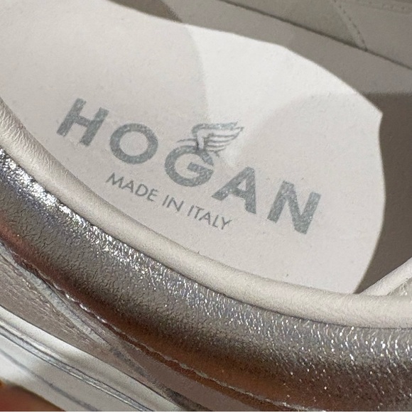 Hogan Women's White Leather Platform Sneakers - Picture 12 of 15